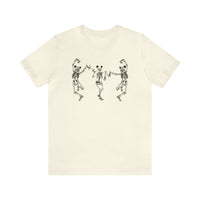 Dancing Skeletons with Ears Bella Canvas Unisex Jersey Short Sleeve Tee