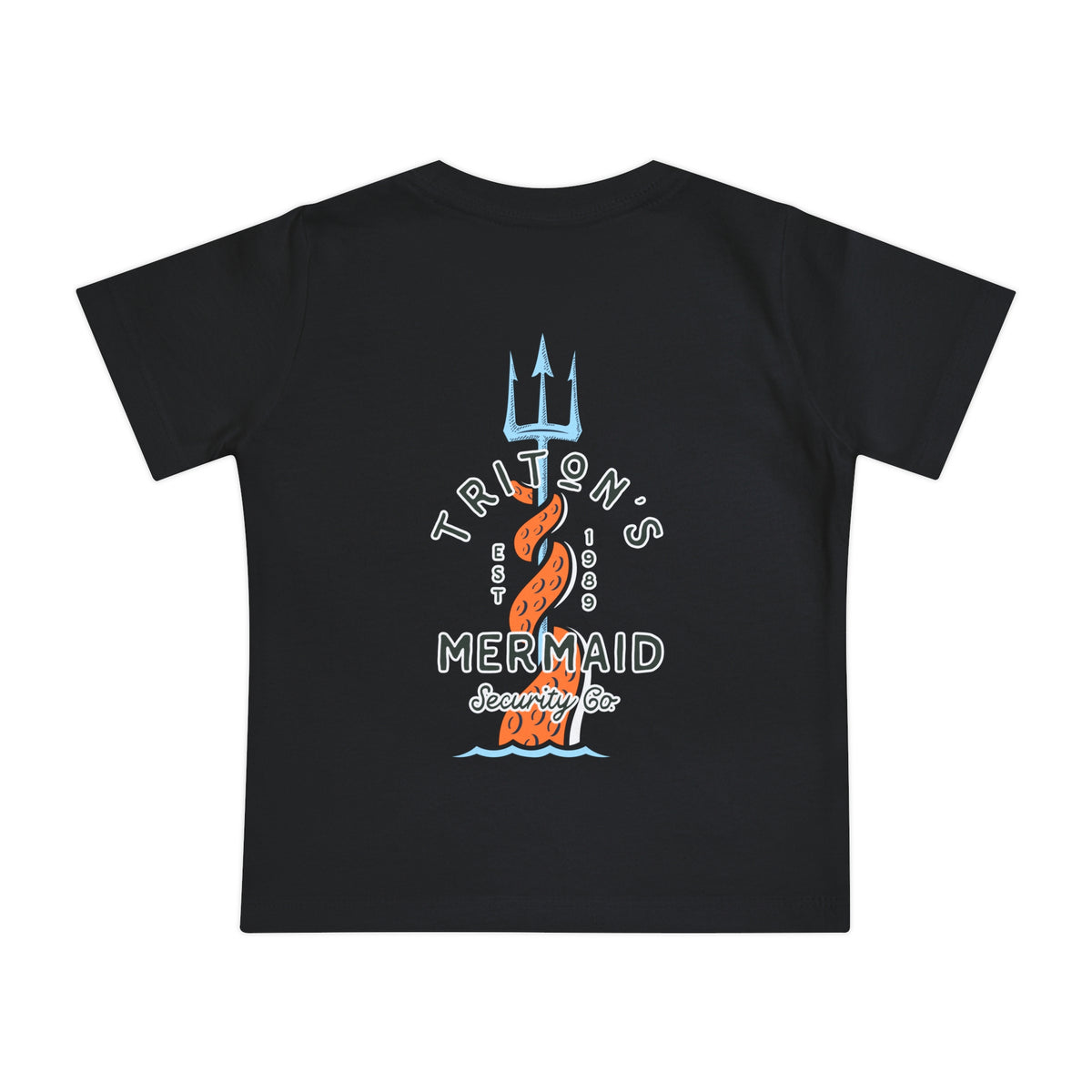 Triton's Mermaid Security Bella Canvas Baby Short Sleeve T-Shirt