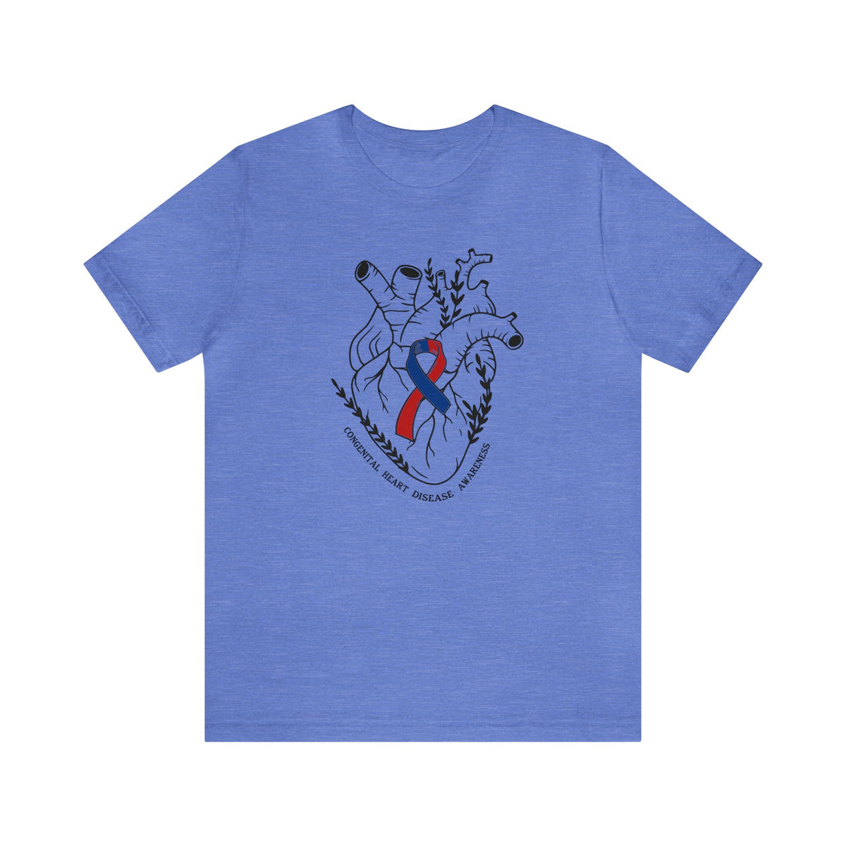 Congenital Heart Disease Awareness Bella Canvas Unisex Jersey Short Sleeve Tee
