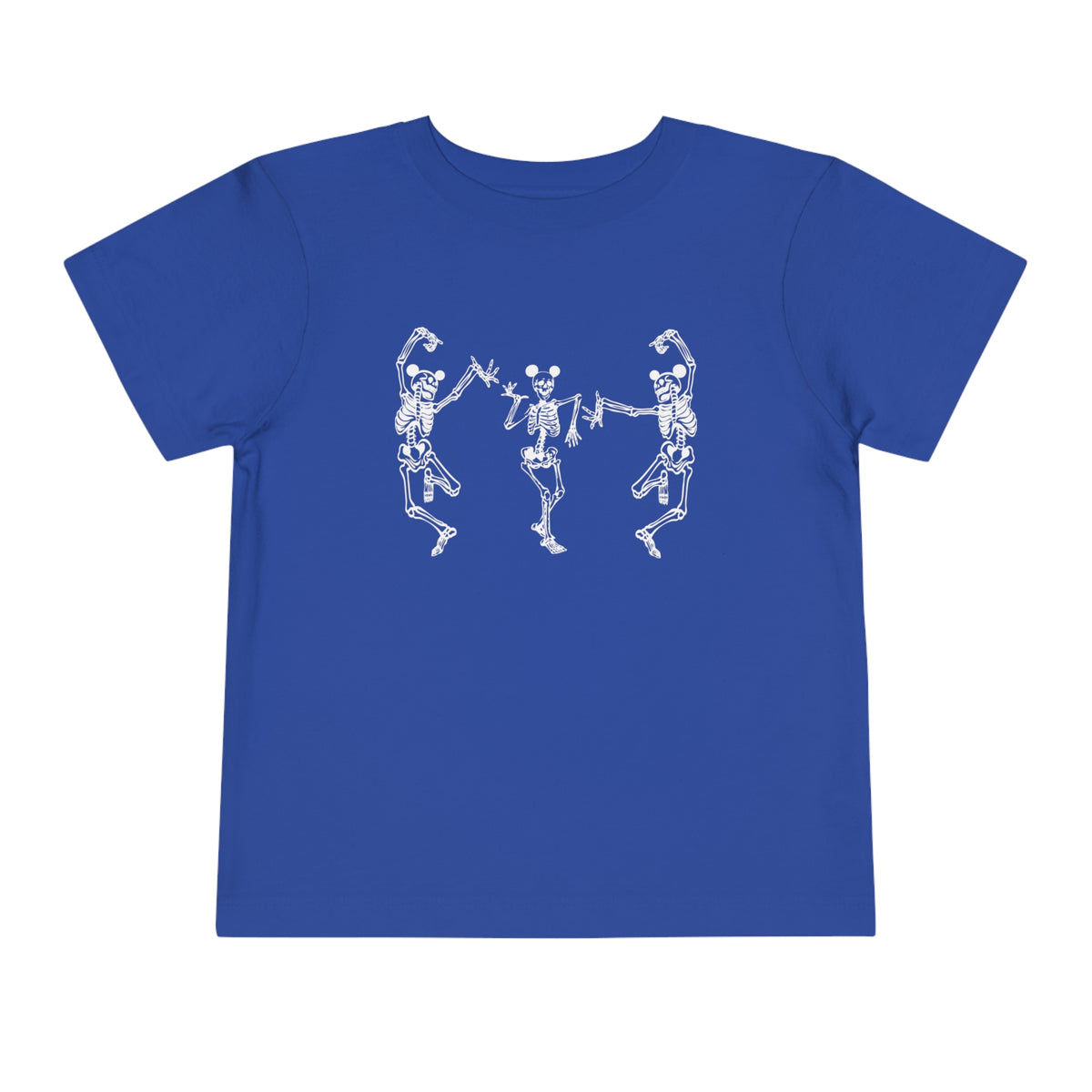 Dancing Skeletons with Ears Bella Canvas Toddler Short Sleeve Tee