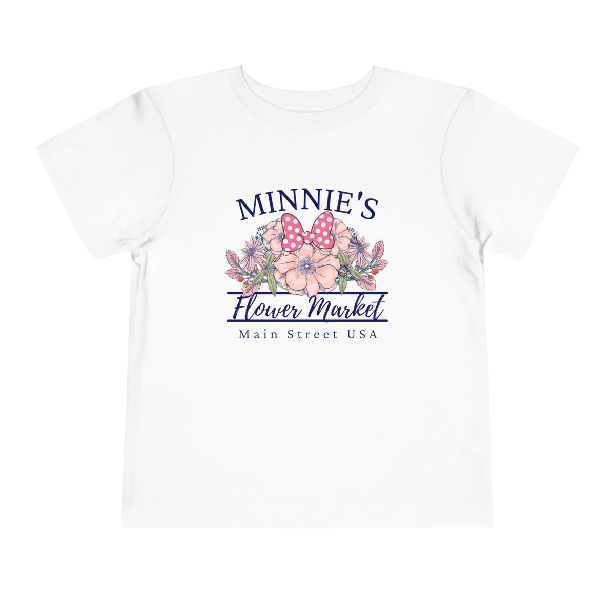 Minnie's Flower Market Bella Canvas Toddler Short Sleeve Tee