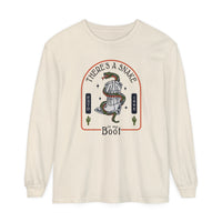 There's A Snake In My Boot Comfort Colors Unisex Garment-dyed Long Sleeve T-Shirt