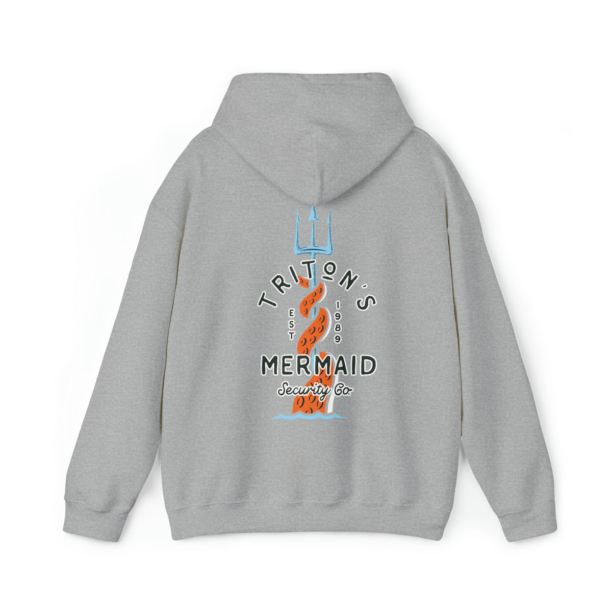 Triton's Mermaid Security Gildan Unisex Heavy Blend™ Hooded Sweatshirt