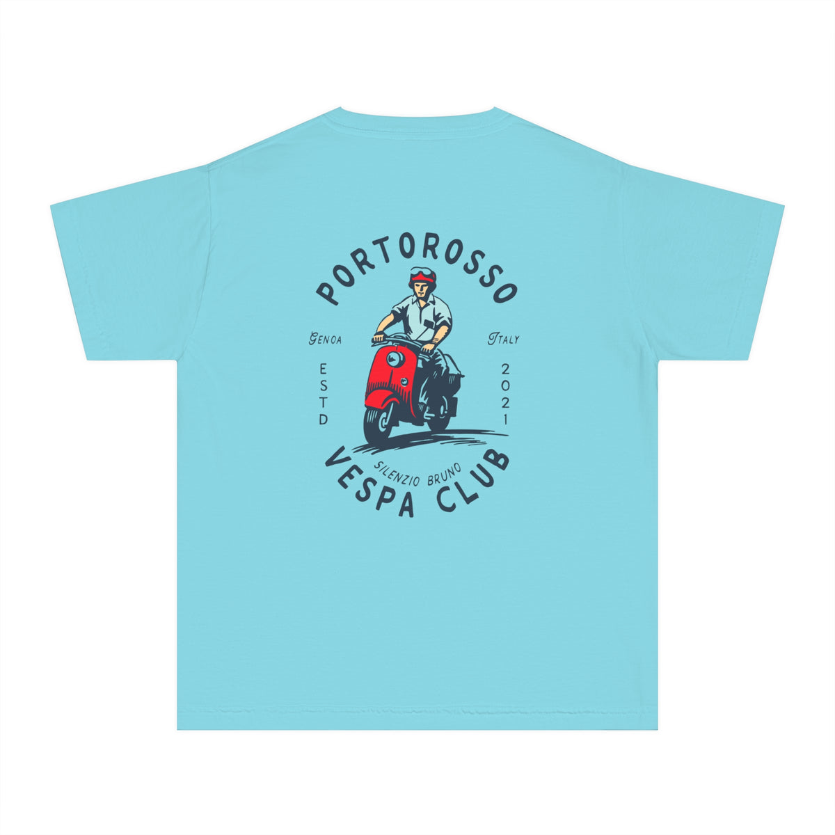Portorosso Vespa Club Comfort Colors Youth Midweight Tee