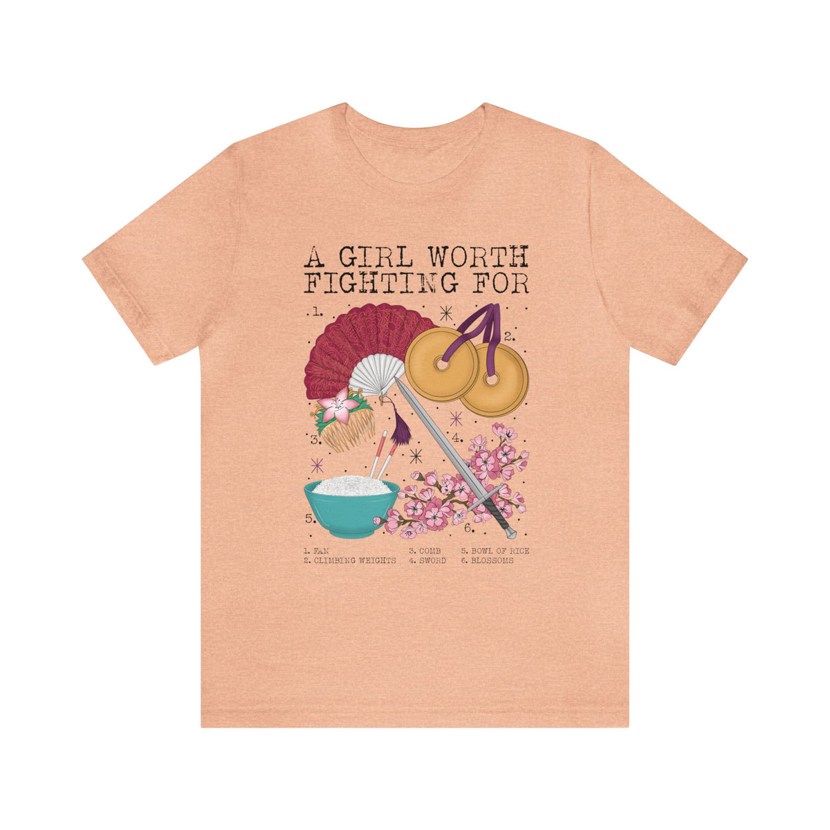 A Girl Worth Fighting For Bella Canvas Unisex Jersey Short Sleeve Tee