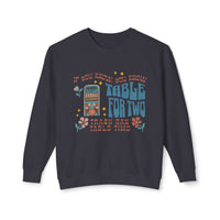 Table For Two Unisex Lightweight Comfort Colors Crewneck Sweatshirt