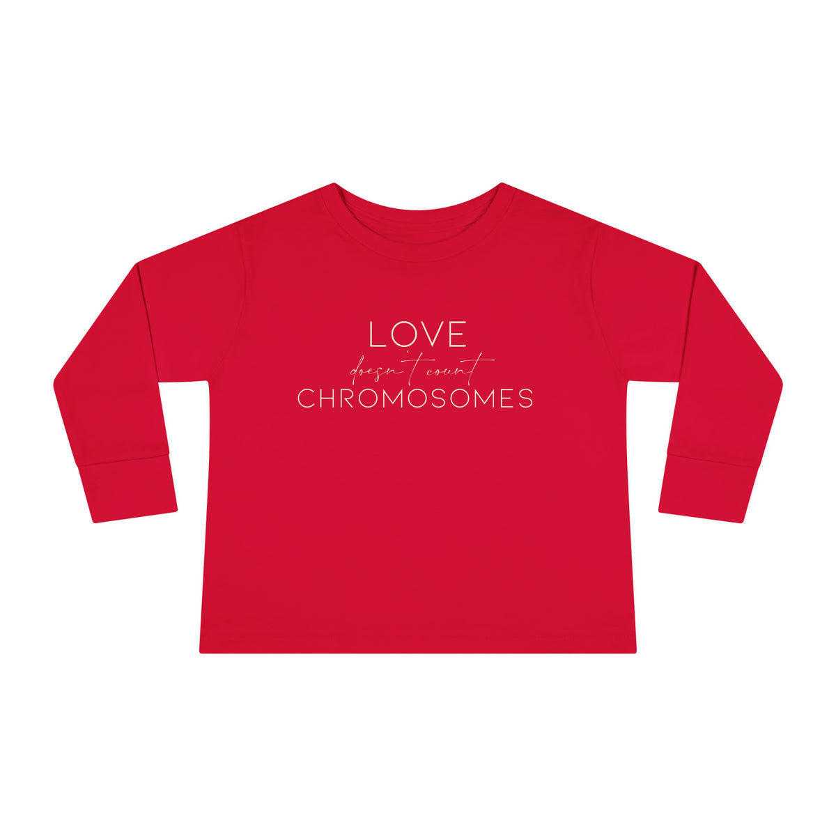 Joey's Journey Chromosome 6q Deletion Awareness Rabbit Skins Toddler Long Sleeve Tee
