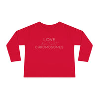 Joey's Journey Chromosome 6q Deletion Awareness Rabbit Skins Toddler Long Sleeve Tee
