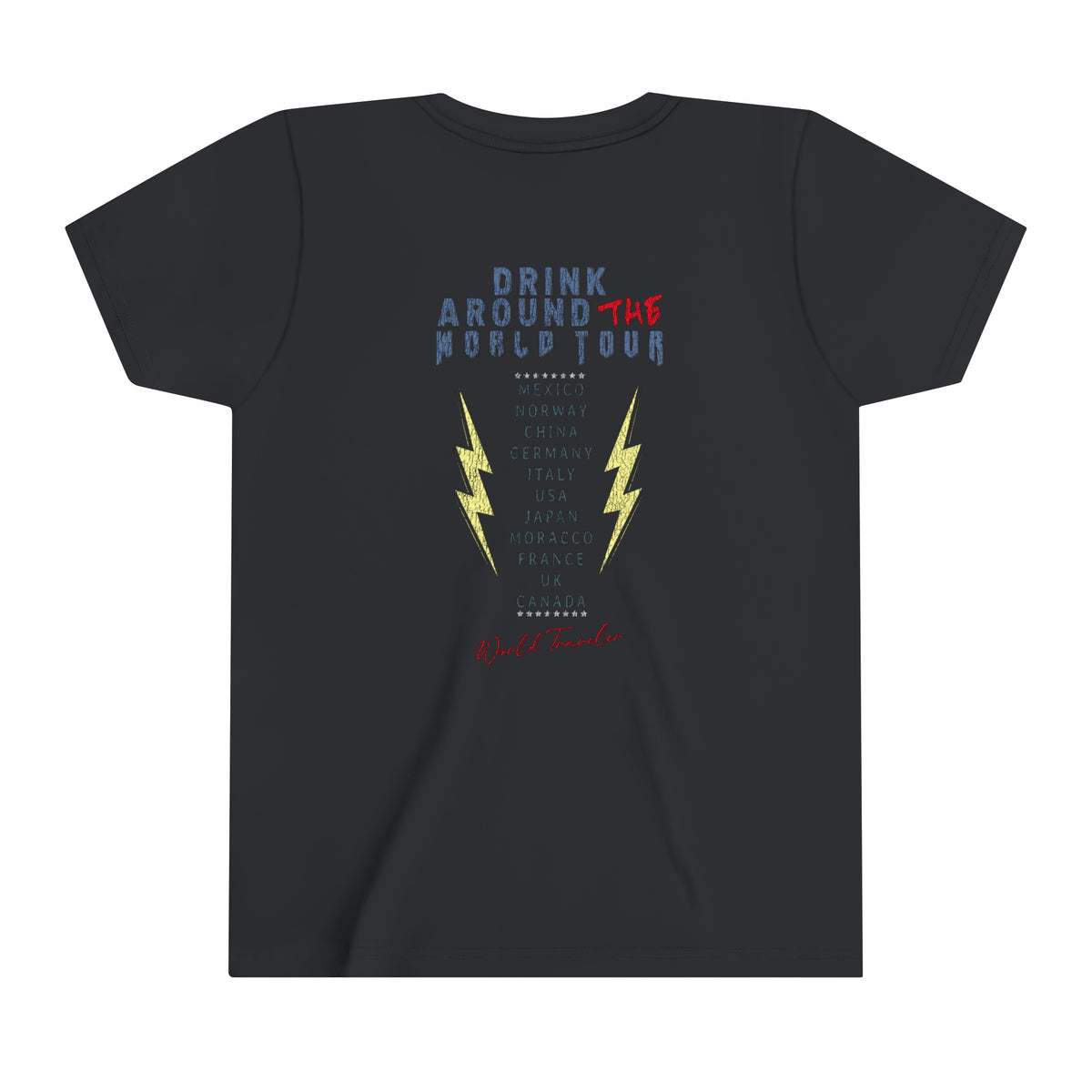 Drink Around The World Tour Bella Canvas Youth Short Sleeve Tee