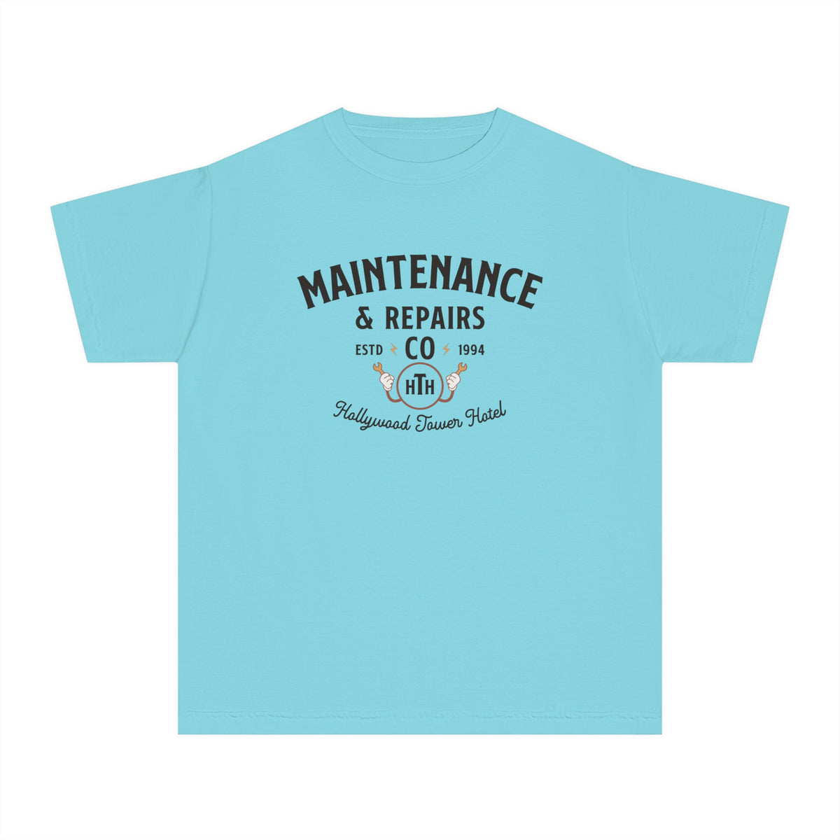 Hollywood Tower Hotel Maintenance & Repairs Comfort Colors Youth Midweight Tee