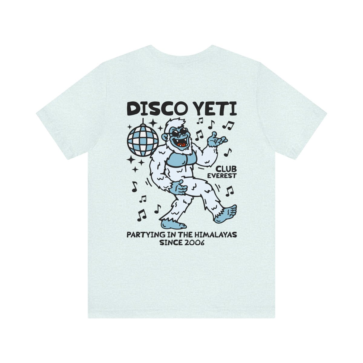 Disco Yeti Bella Canvas Unisex Jersey Short Sleeve Tee