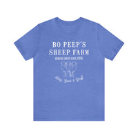 Bo Peep's Sheep Farm Bella Canvas Unisex Jersey Short Sleeve Tee