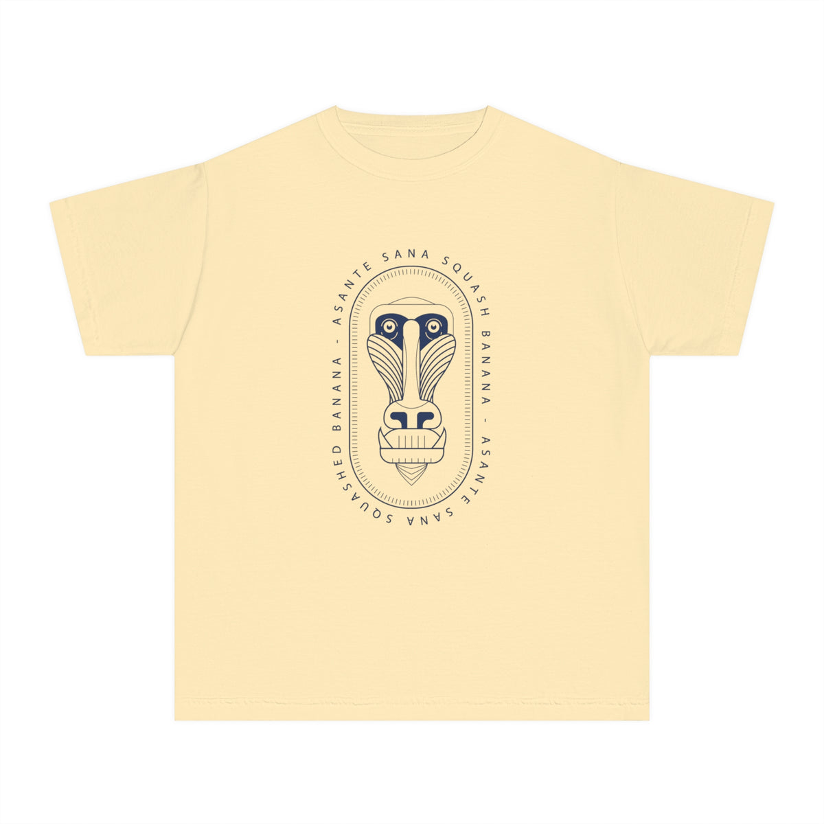 Asante Sana Squashed Banana Comfort Colors Youth Midweight Tee