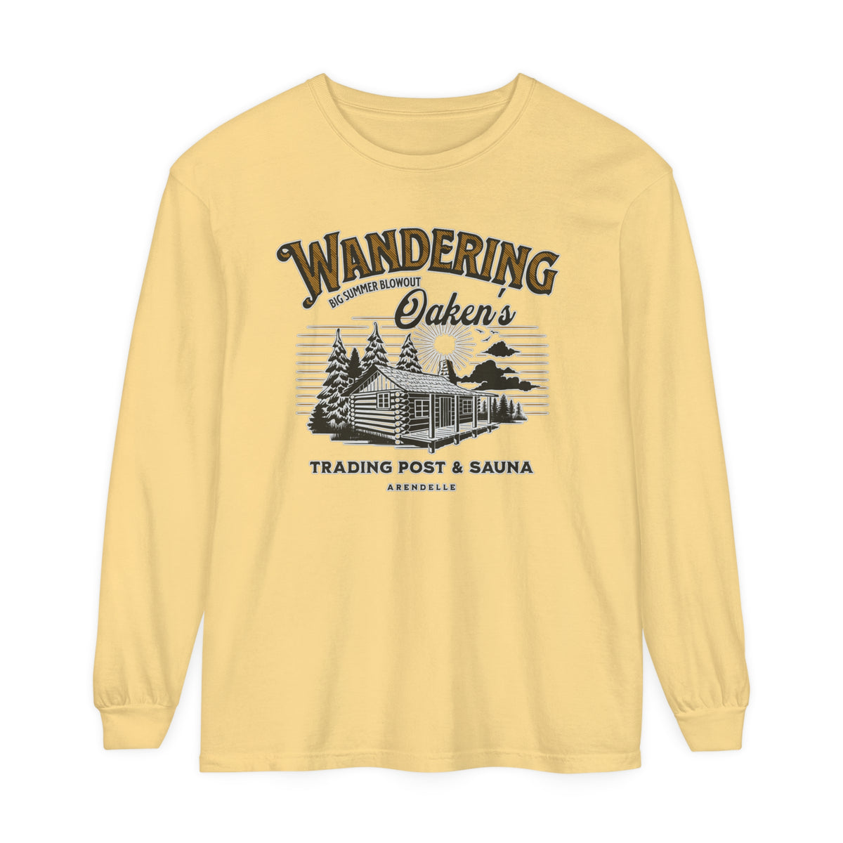 Wandering Oaken’s Trading Post Comfort Colors Unisex Garment-dyed Long Sleeve T-Shirt