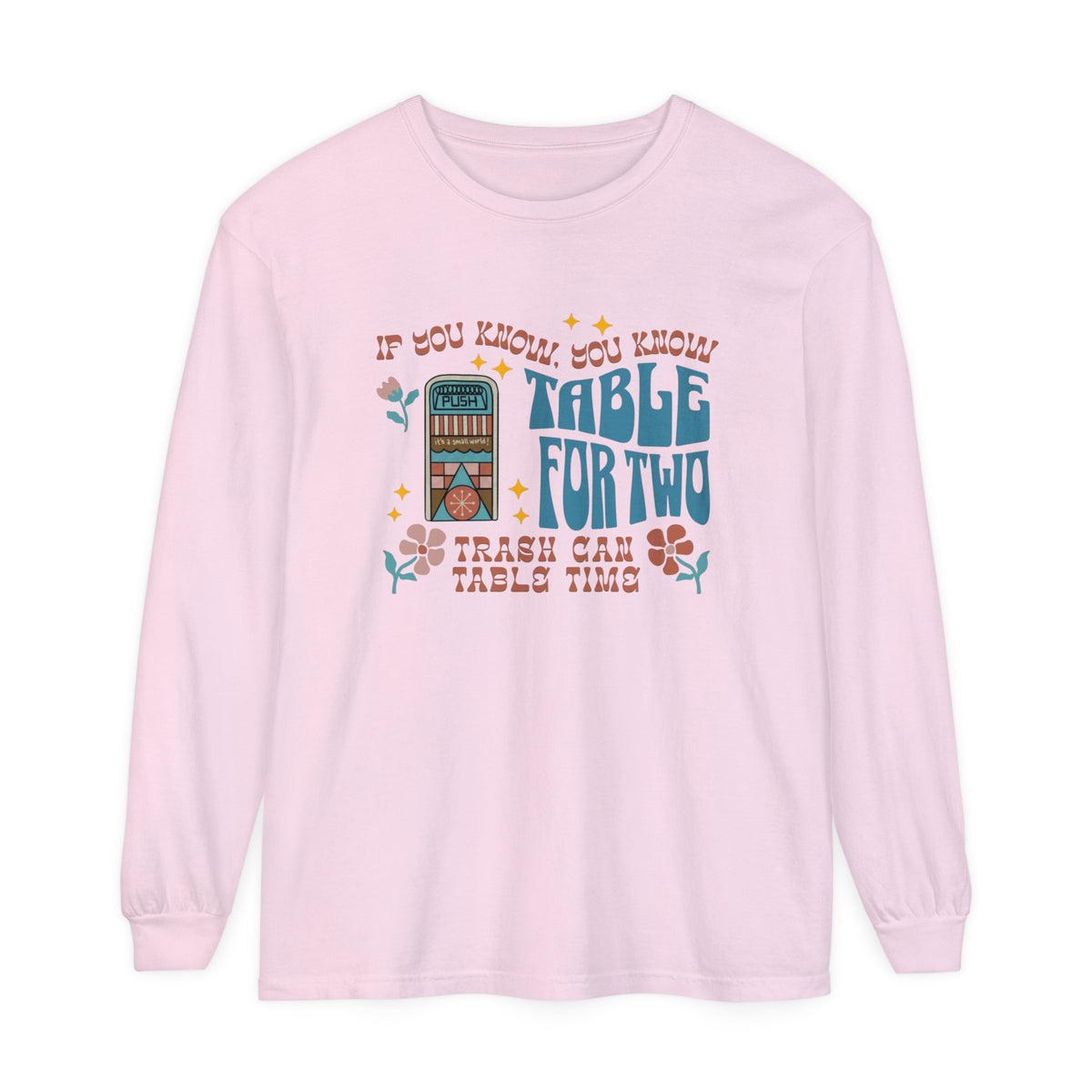 Table For Two Comfort Colors Unisex Garment-dyed Long Sleeve T-Shirt