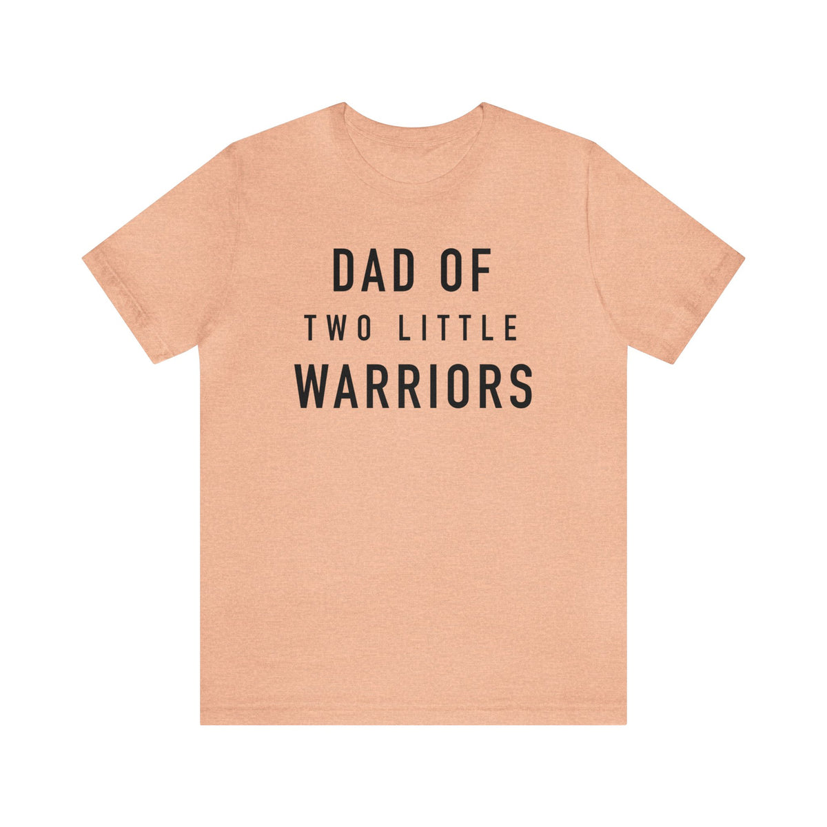 Dad Of Two Little Warriors Bella Canvas Unisex Jersey Short Sleeve Tee