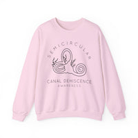 Semicircular Canal Dehiscence Awareness Gildan Unisex Heavy Blend™ Crewneck Sweatshirt