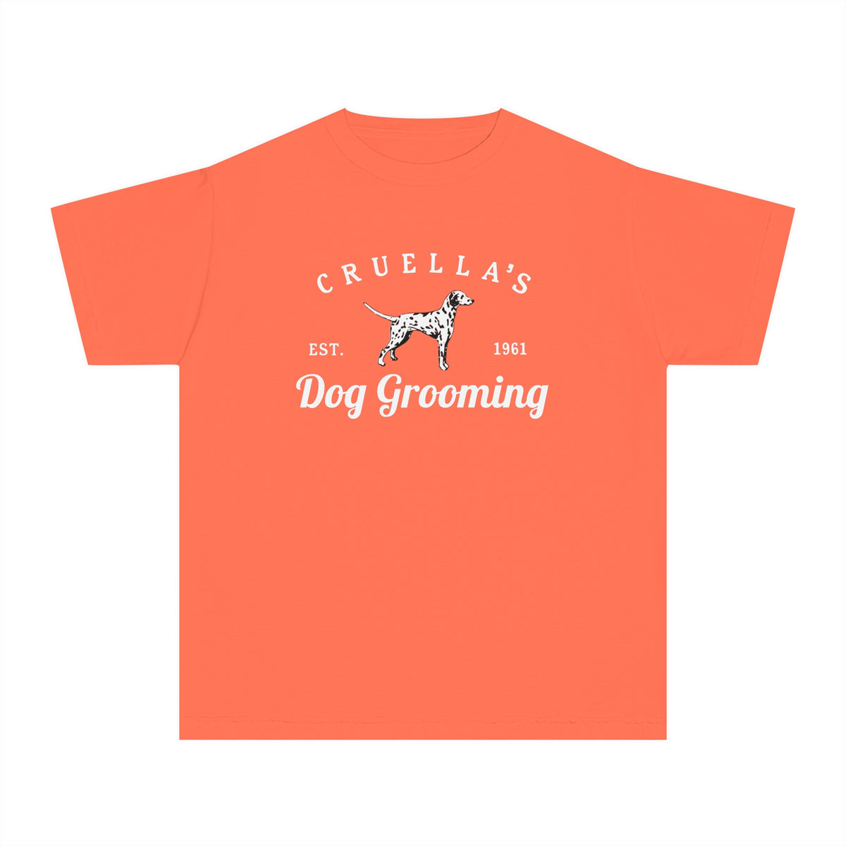 Cruella’s Dog Grooming Comfort Colors Youth Midweight Tee