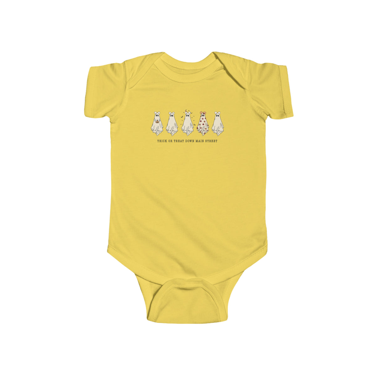 Trick or Treat Down Main Street Infant Fine Jersey Bodysuit