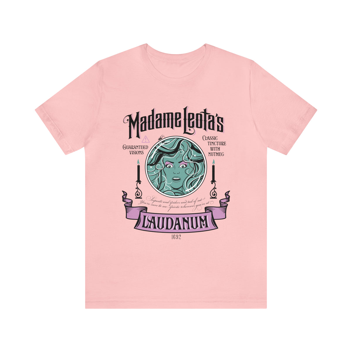 Madame Leota’s Laudanum Teal Bella Canvas Unisex Jersey Short Sleeve Tee
