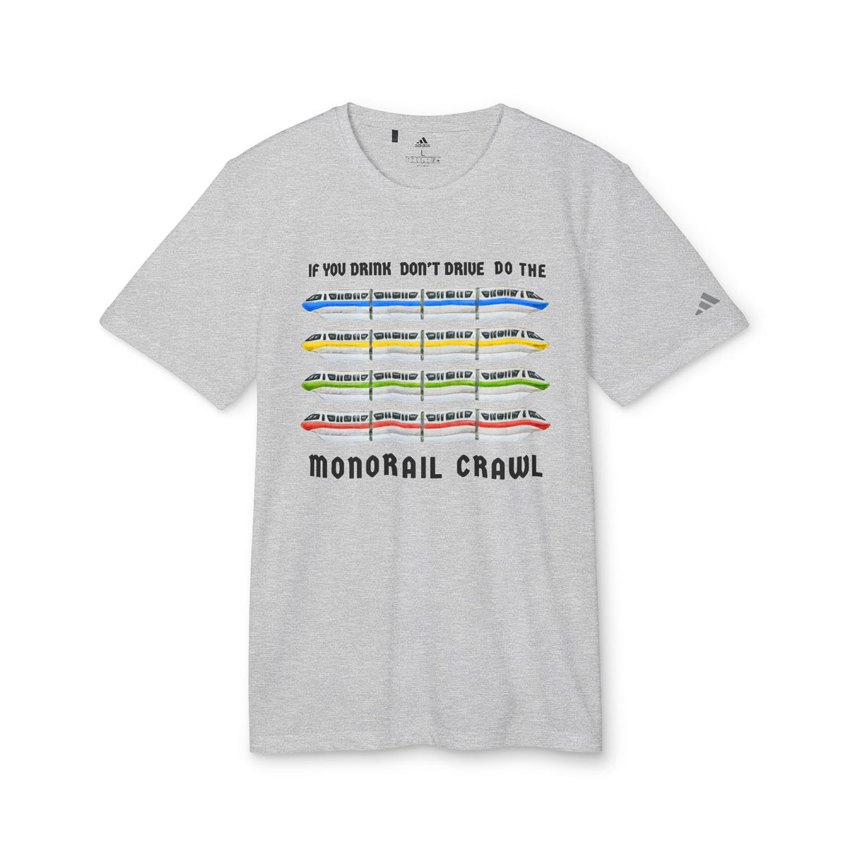 Monorail Crawl Adidas® Unisex Sport T-shirt