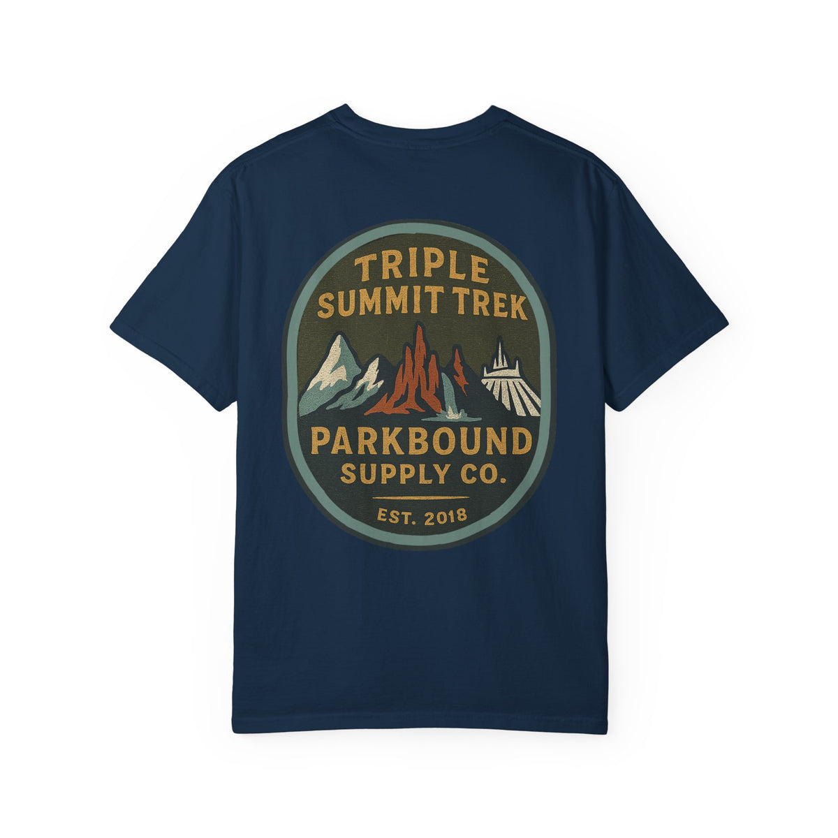 Triple Summit Trek Comfort Colors Unisex Garment-Dyed T-shirt