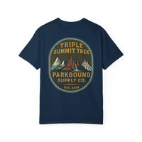 Triple Summit Trek Comfort Colors Unisex Garment-Dyed T-shirt