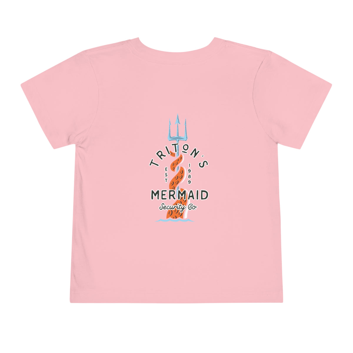 Triton's Mermaid Security Bella Canvas Toddler Short Sleeve Tee