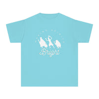 Making Spirits Bright Comfort Colors Youth Midweight Tee