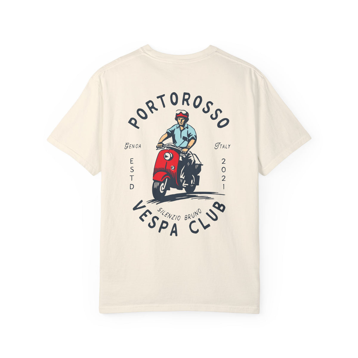 Portorosso Vespa Club Comfort Colors Unisex Garment-Dyed T-shirt