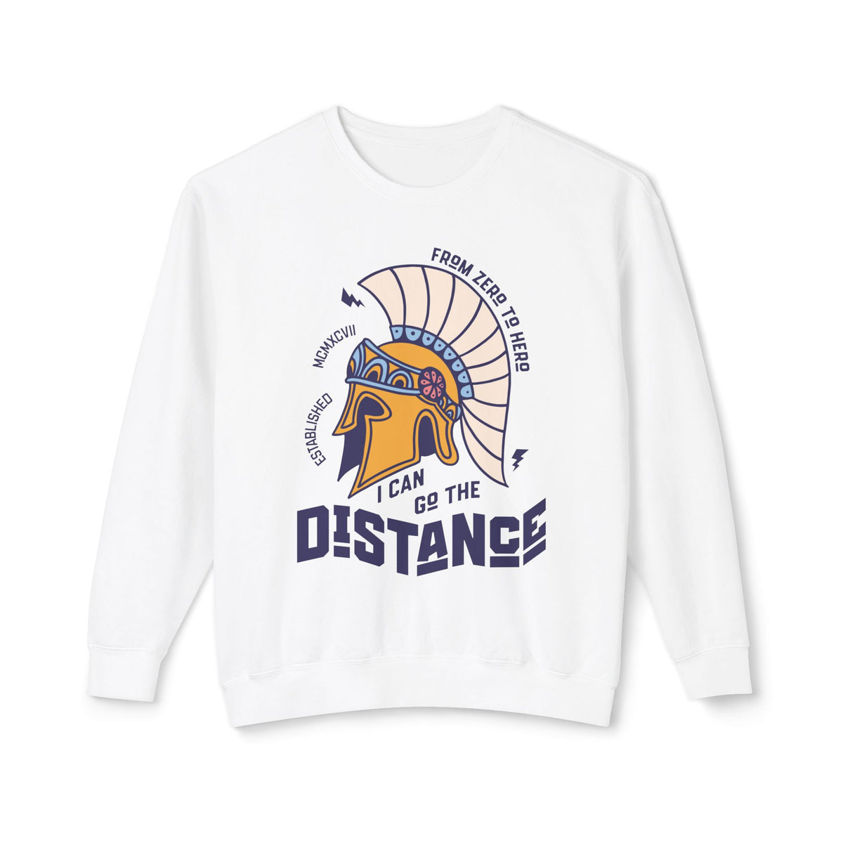 I Can Go The Distance Unisex Lightweight Comfort Colors Crewneck Sweatshirt