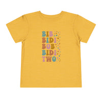 Bib Bidi Bob Bidi Two Bella Canvas Toddler Short Sleeve Tee