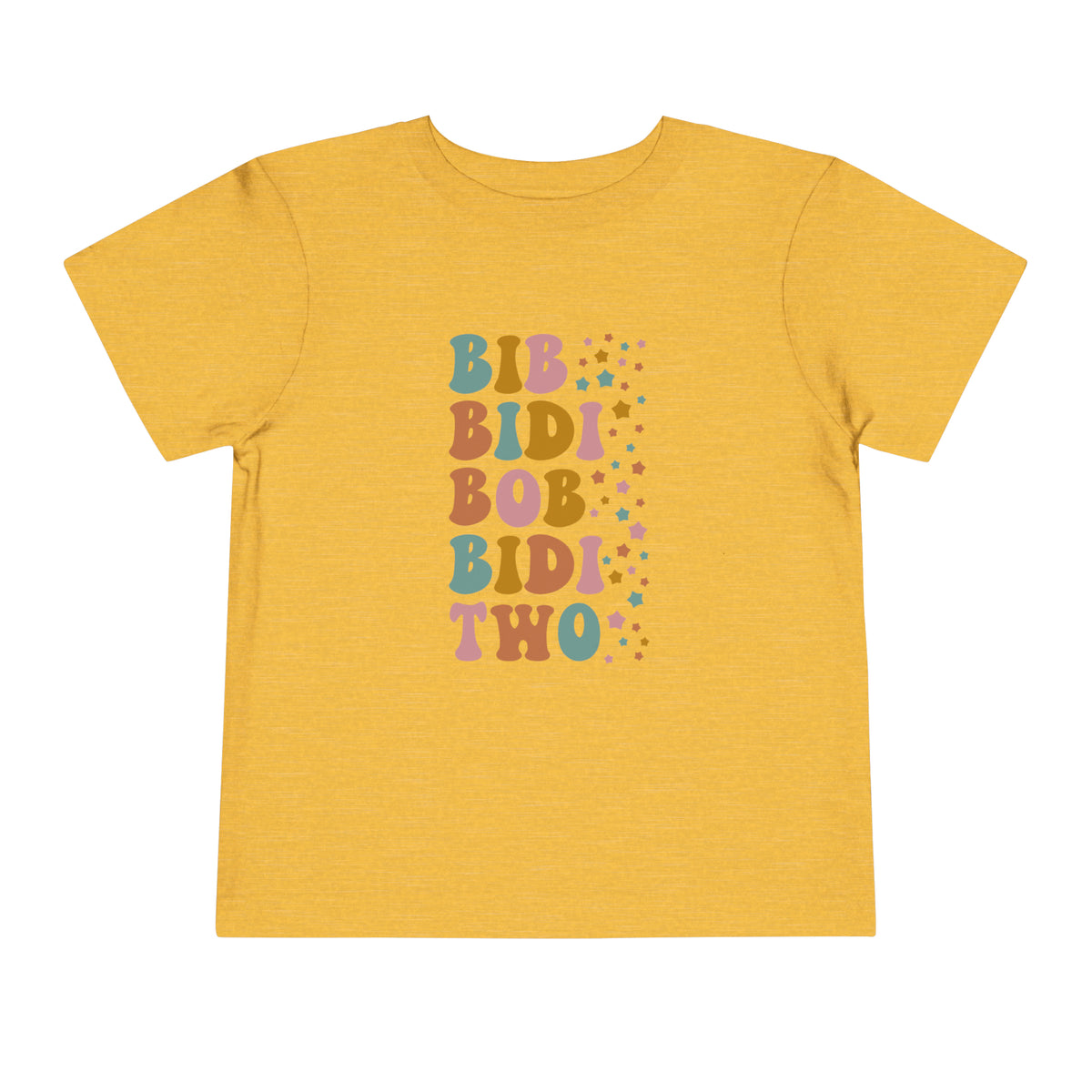 Bib Bidi Bob Bidi Two Bella Canvas Toddler Short Sleeve Tee
