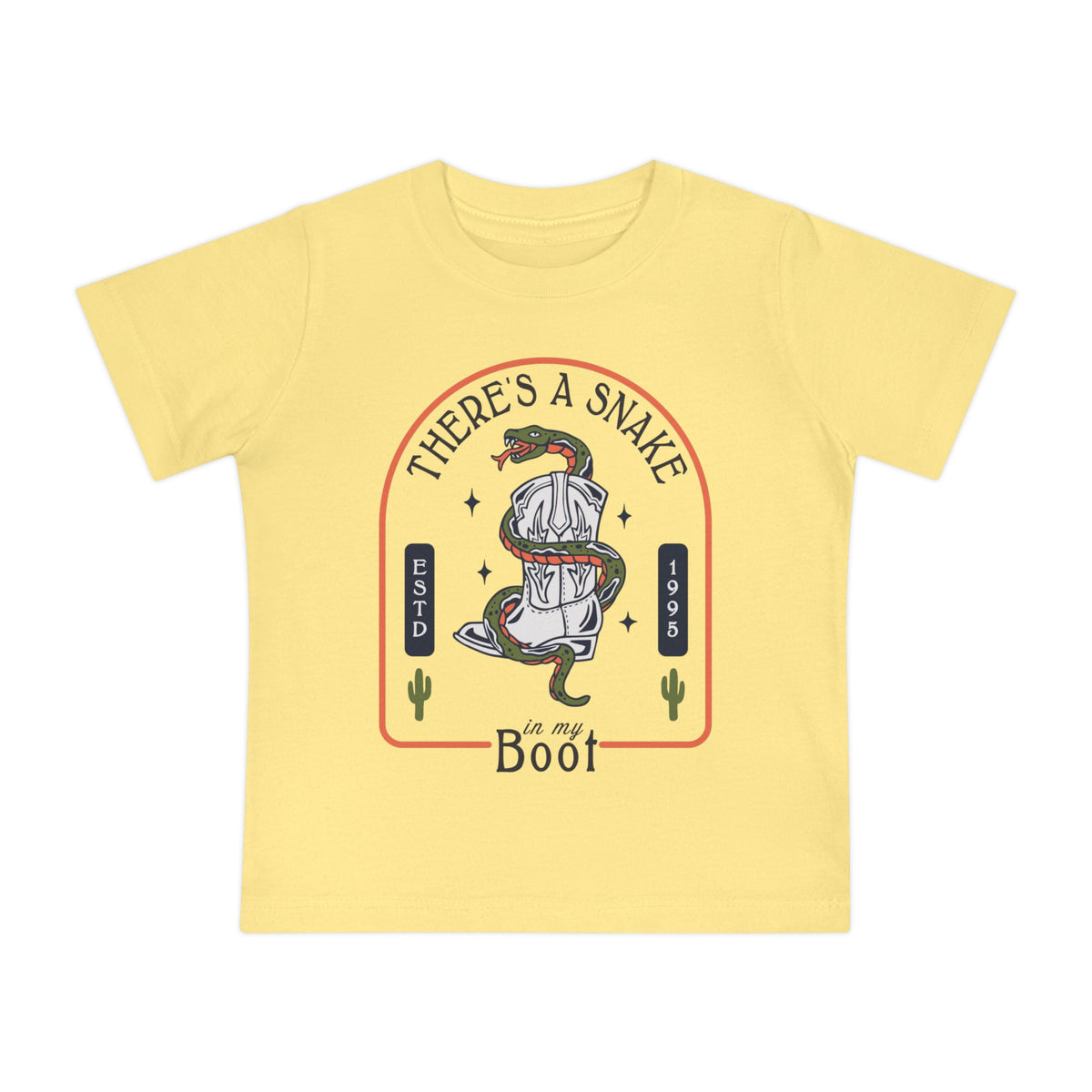 There's A Snake In My Boot Bella Canvas Baby Short Sleeve T-Shirt
