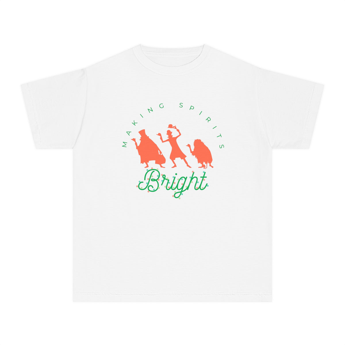 Making Spirits Bright Comfort Colors Youth Midweight Tee