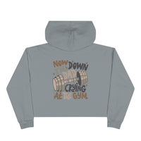 Down Bad Crying at the Gym Crop Hoodie