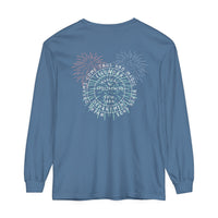 Firework Department Comfort Colors Unisex Garment-dyed Long Sleeve T-Shirt