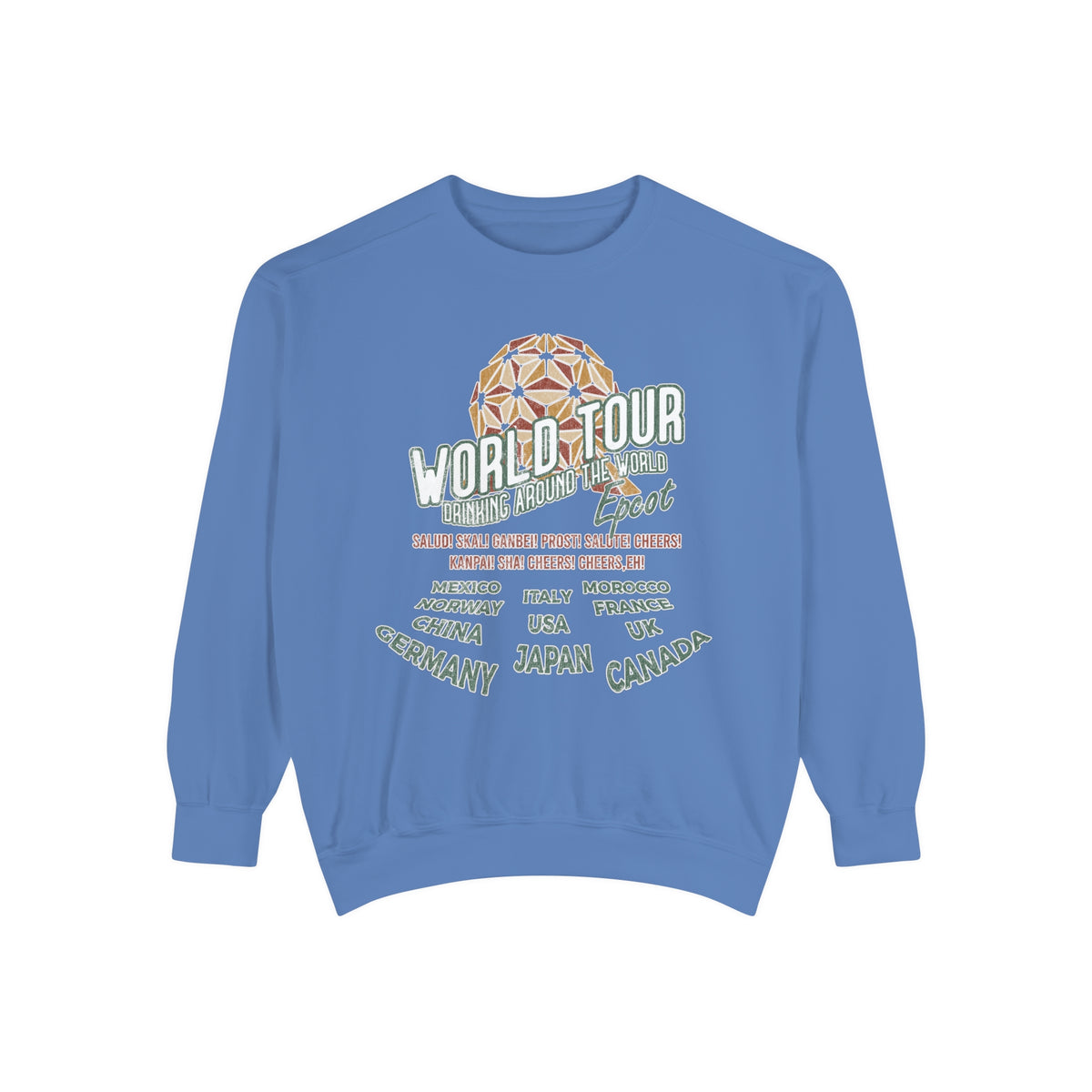 World Tour Comfort Colors Unisex Garment-Dyed Sweatshirt