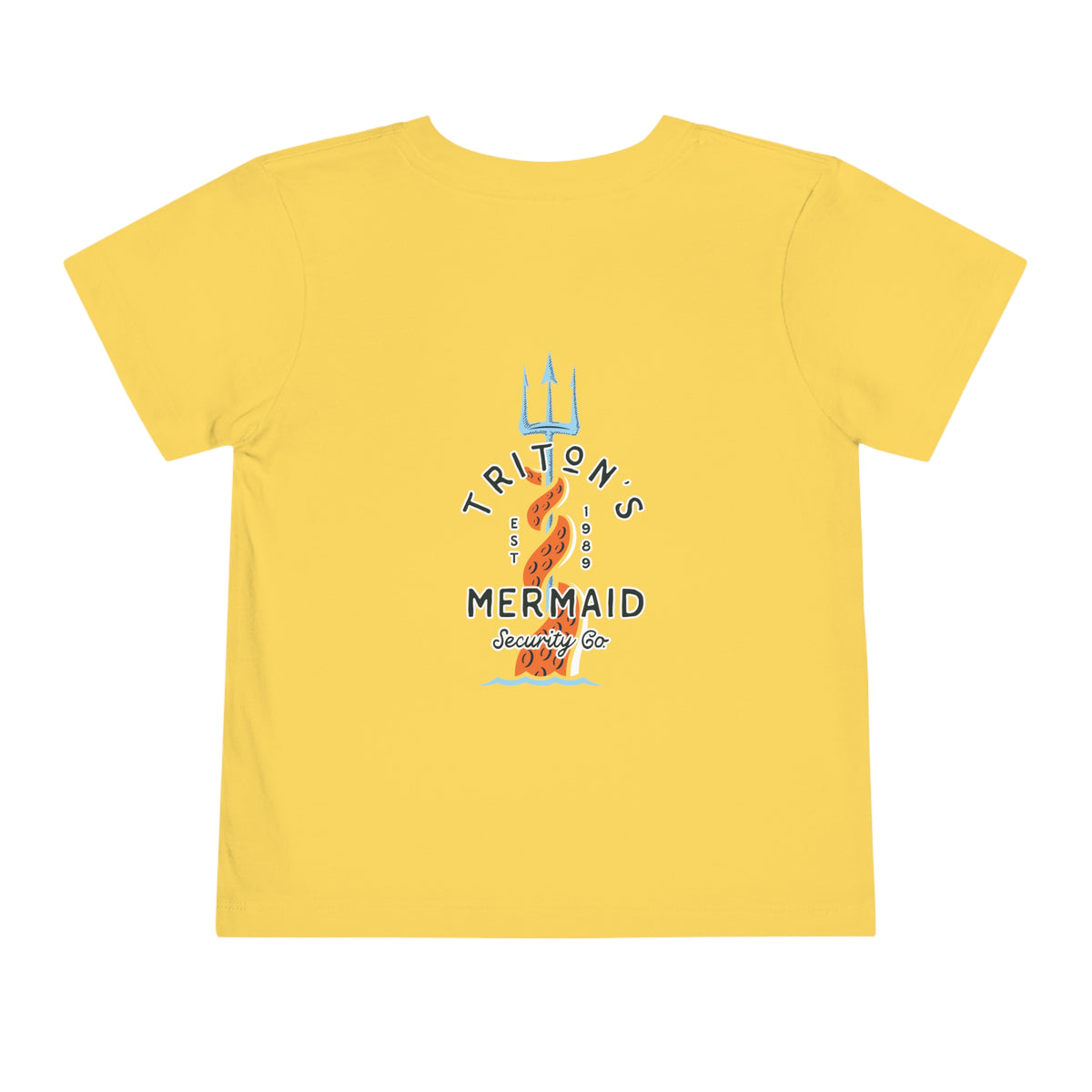 Triton's Mermaid Security Bella Canvas Toddler Short Sleeve Tee