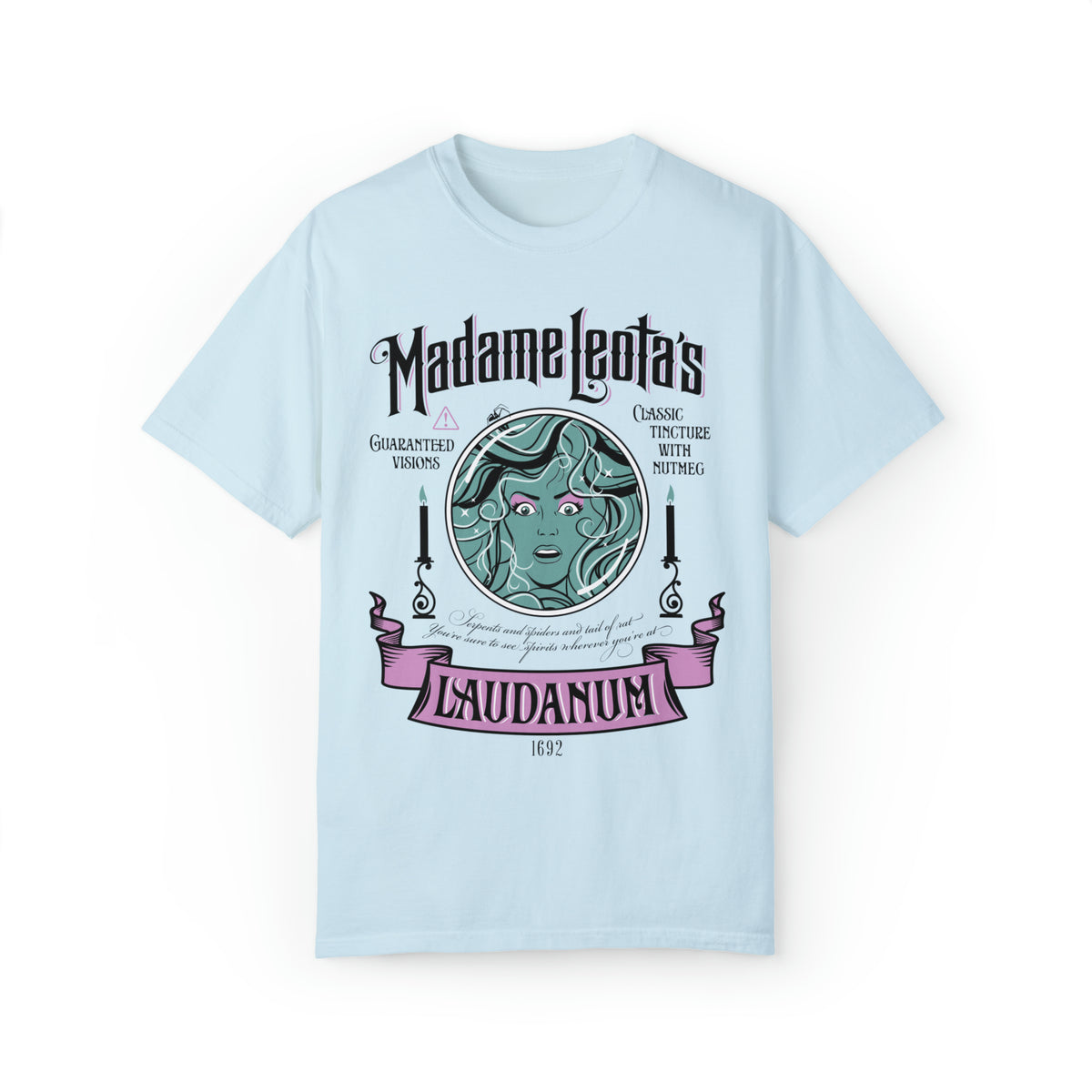 Madame Leota’s Laudanum Teal Comfort Colors Unisex Garment-Dyed T-shirt