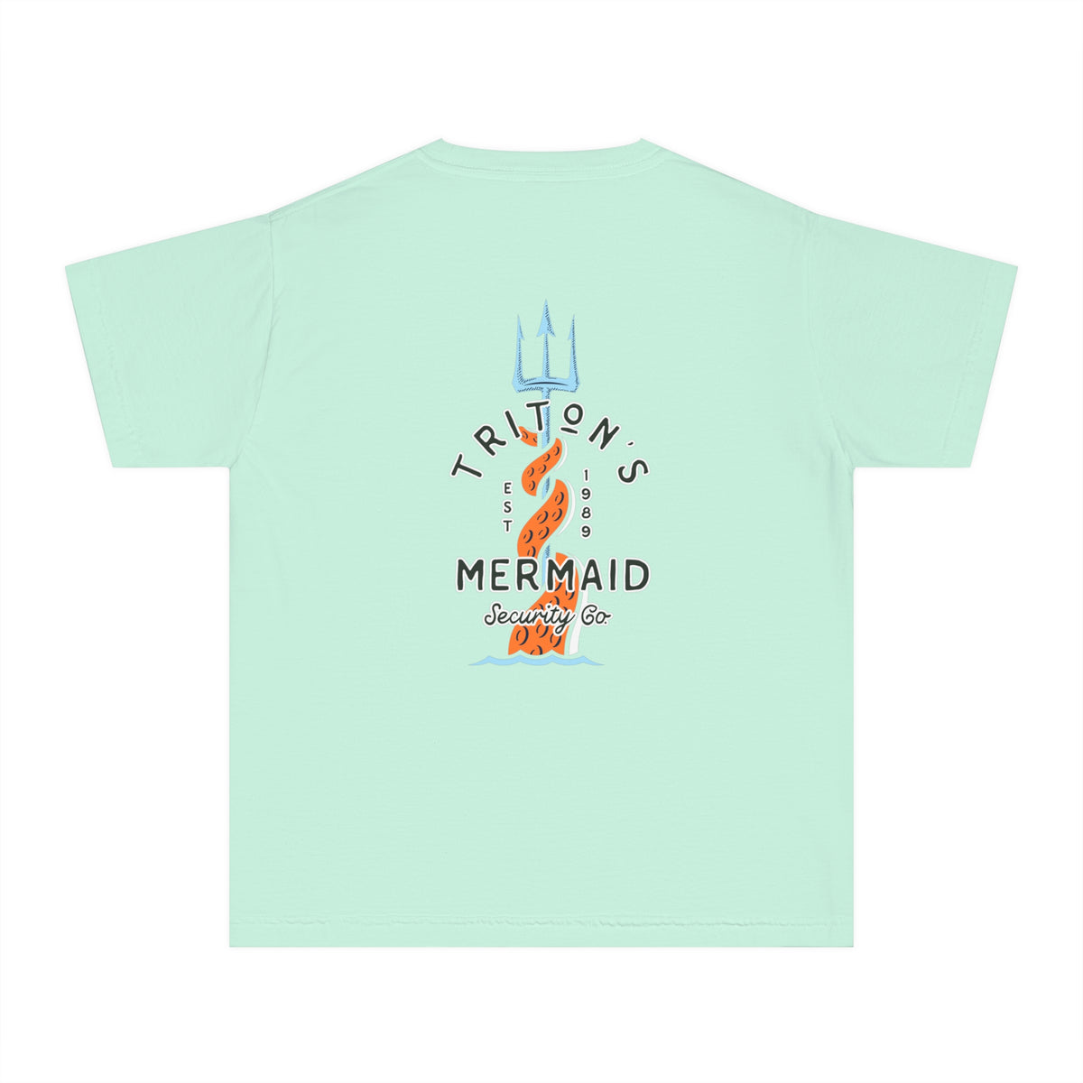 Triton's Mermaid Security Comfort Colors Youth Midweight Tee