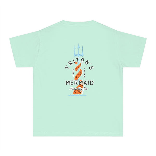 Triton's Mermaid Security Comfort Colors Youth Midweight Tee