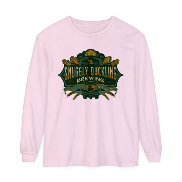 The Snuggly Duckling Brewing Comfort Colors Unisex Garment-dyed Long Sleeve T-Shirt