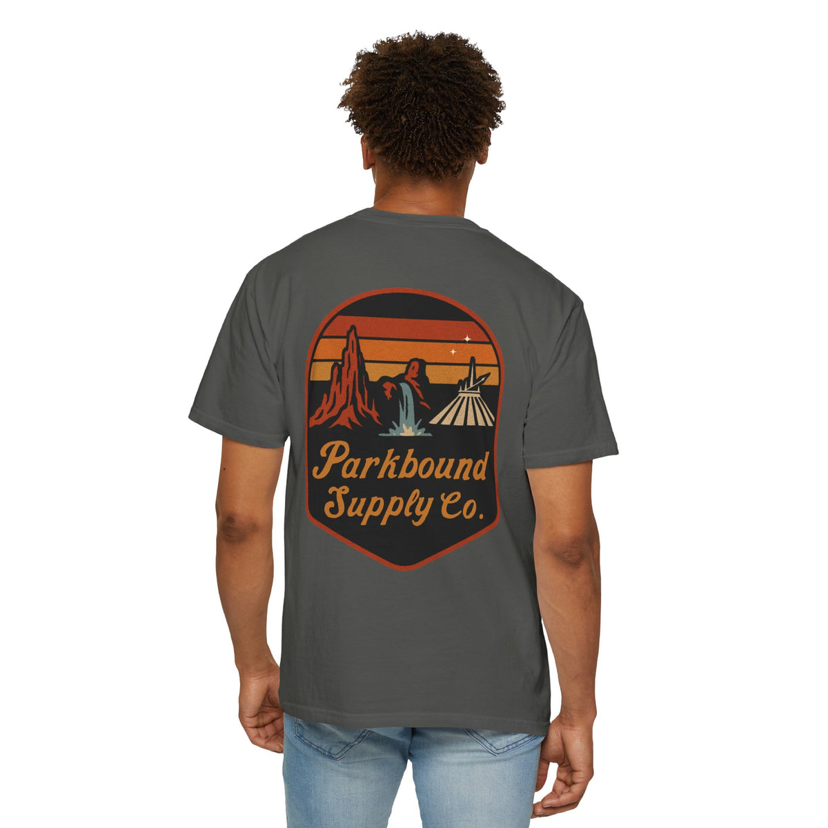 The Triple Mountain Badge — Parkbound Supply Co. Comfort Colors Unisex Garment-Dyed T-shirt