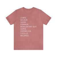 Meet The Robinson’s Character Names Bella Canvas Unisex Jersey Short Sleeve Tee