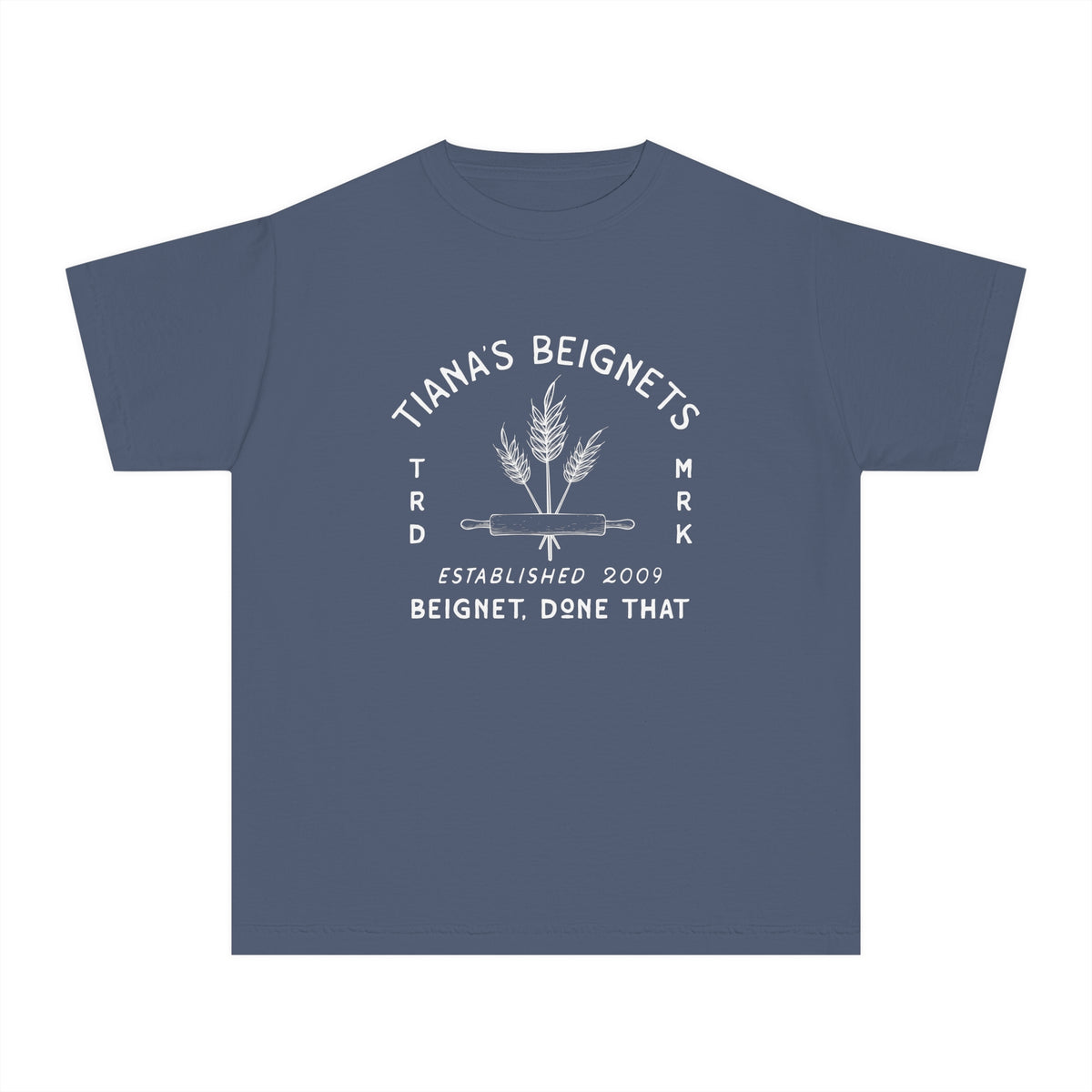 Tiana's Beignets Comfort Colors Youth Midweight Tee