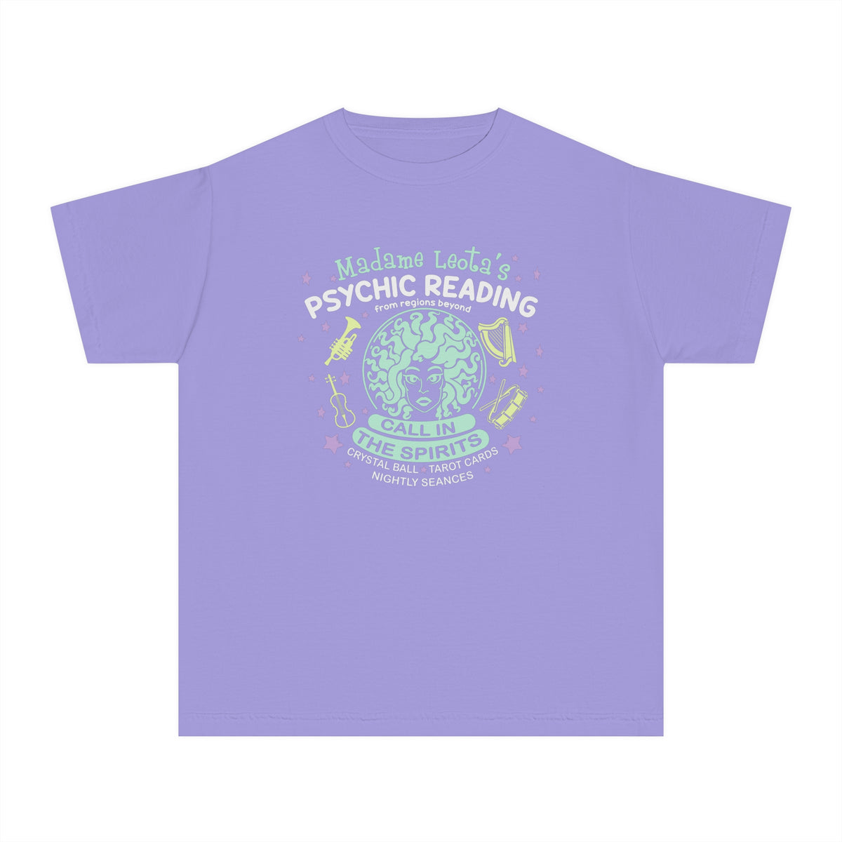 Madame Leota’s Psychic Readings Comfort Colors Youth Midweight Tee