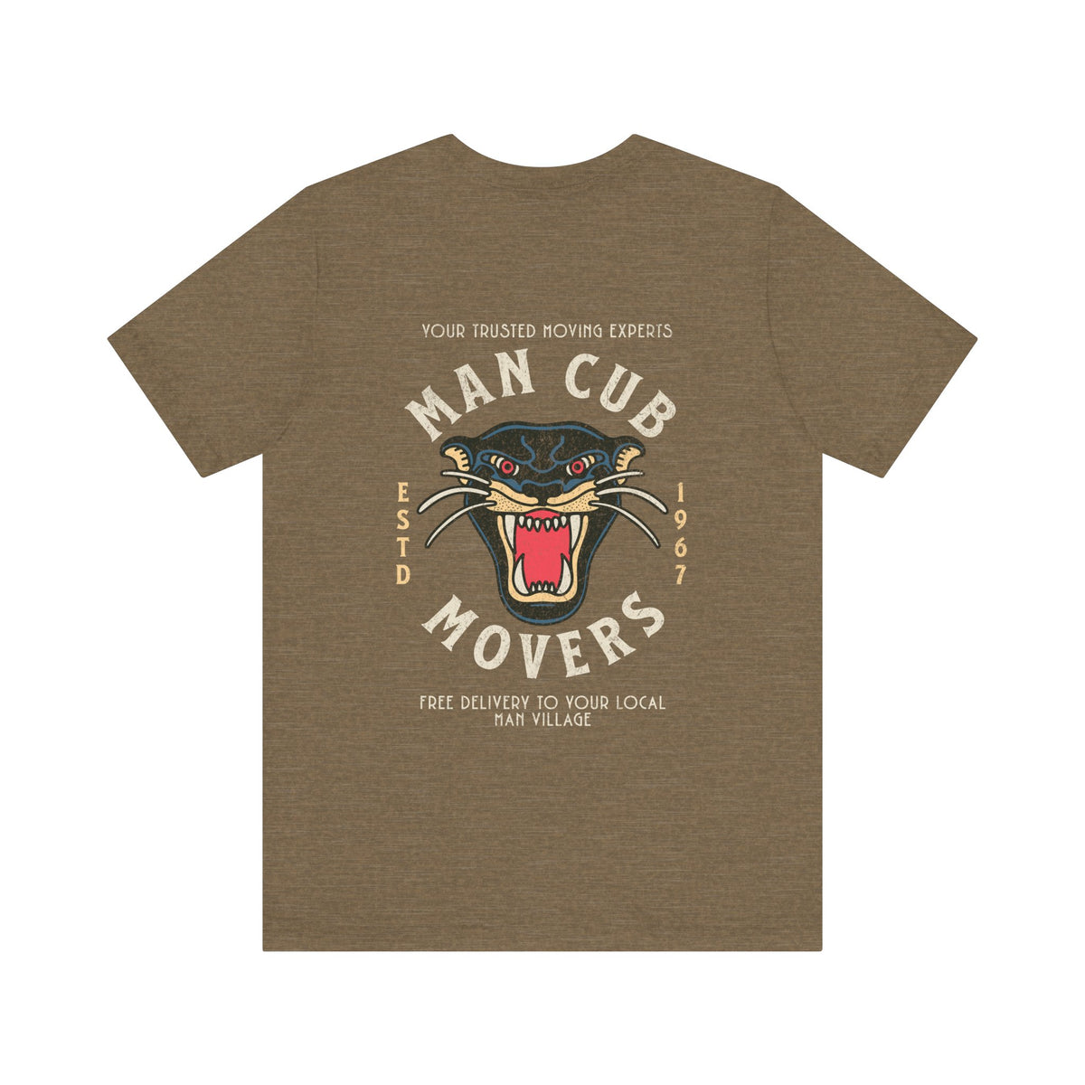 Man Cub Movers Bella Canvas Unisex Jersey Short Sleeve Tee