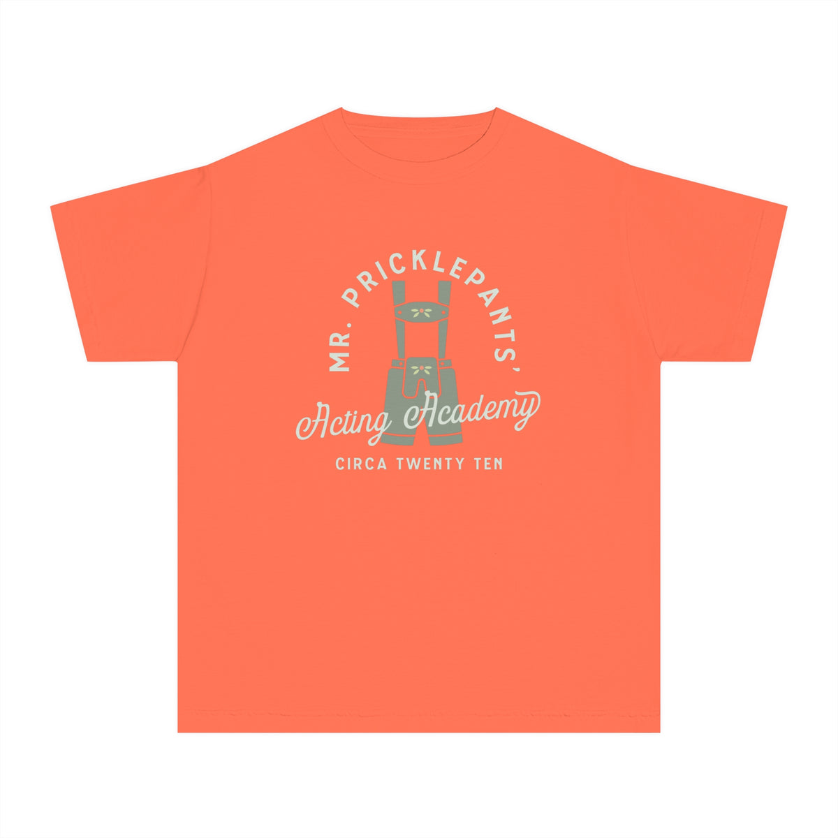 Mr. Pricklepants’ Acting Academy Comfort Colors Youth Midweight Tee