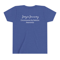 Joey's Journey Chromosome 6q Deletion Awareness Bella Canvas Youth Short Sleeve Tee